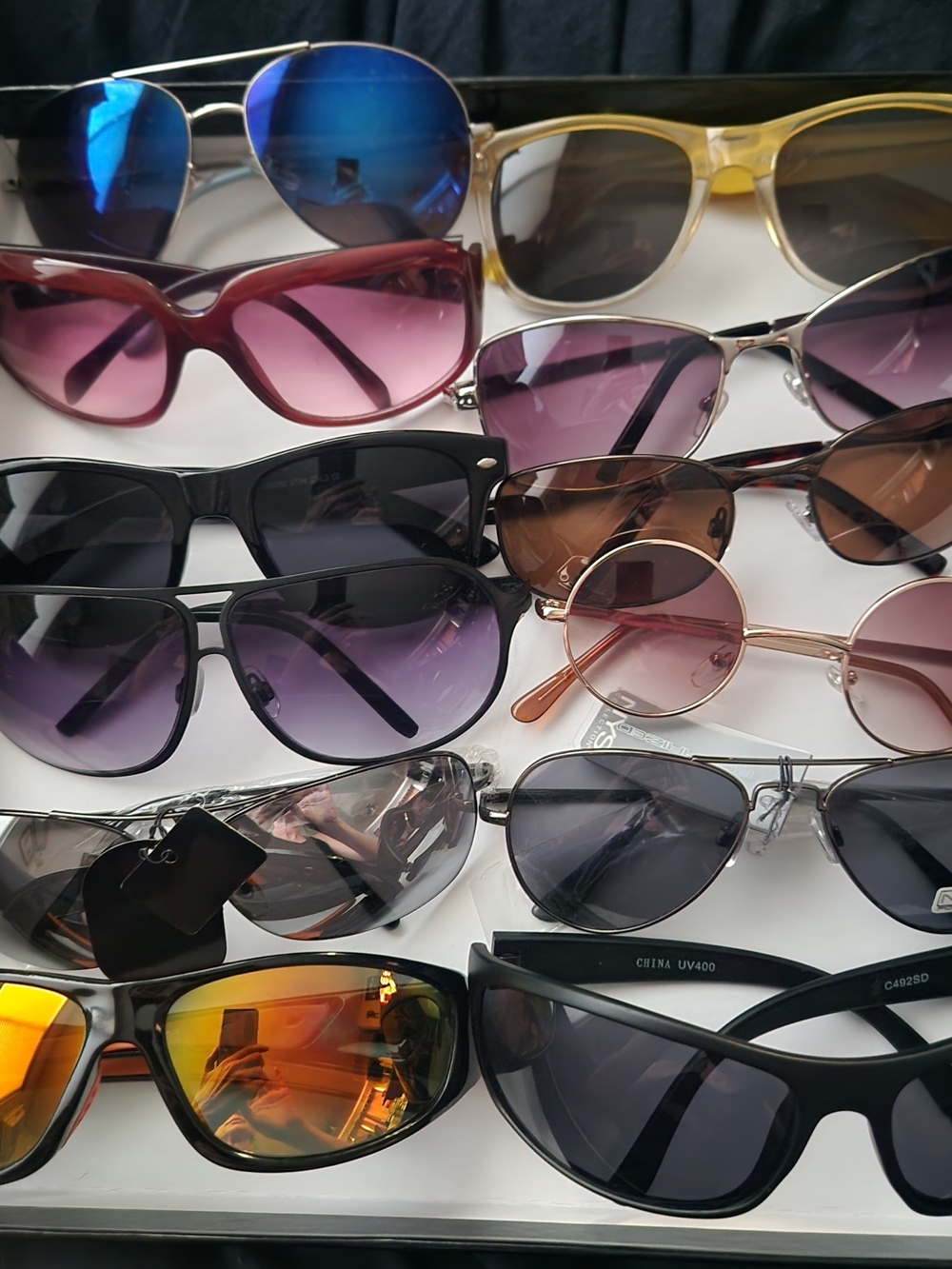 Assorted Women’s Sunglasses - Black, Purple, Pink, Brown, Blue, Gold, Gray
